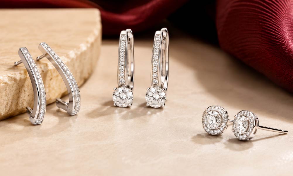 White Gold - Earrings