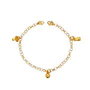 916 Gold Blessings Bloom Anklet