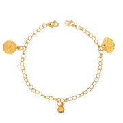 916 Gold Blessings Cascade Anklet