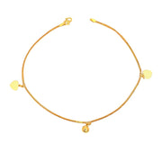 916 Gold Spike Bloom Anklet