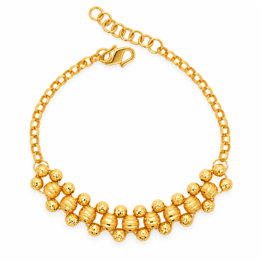 Emas MAX 916 Gold Beads Bracelet — BB10834-1