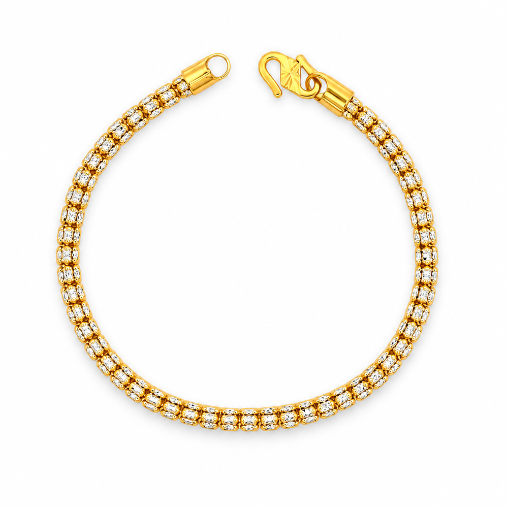 Emas MAX 916 Gold Bullet Cascade Bracelet — BB10838-3