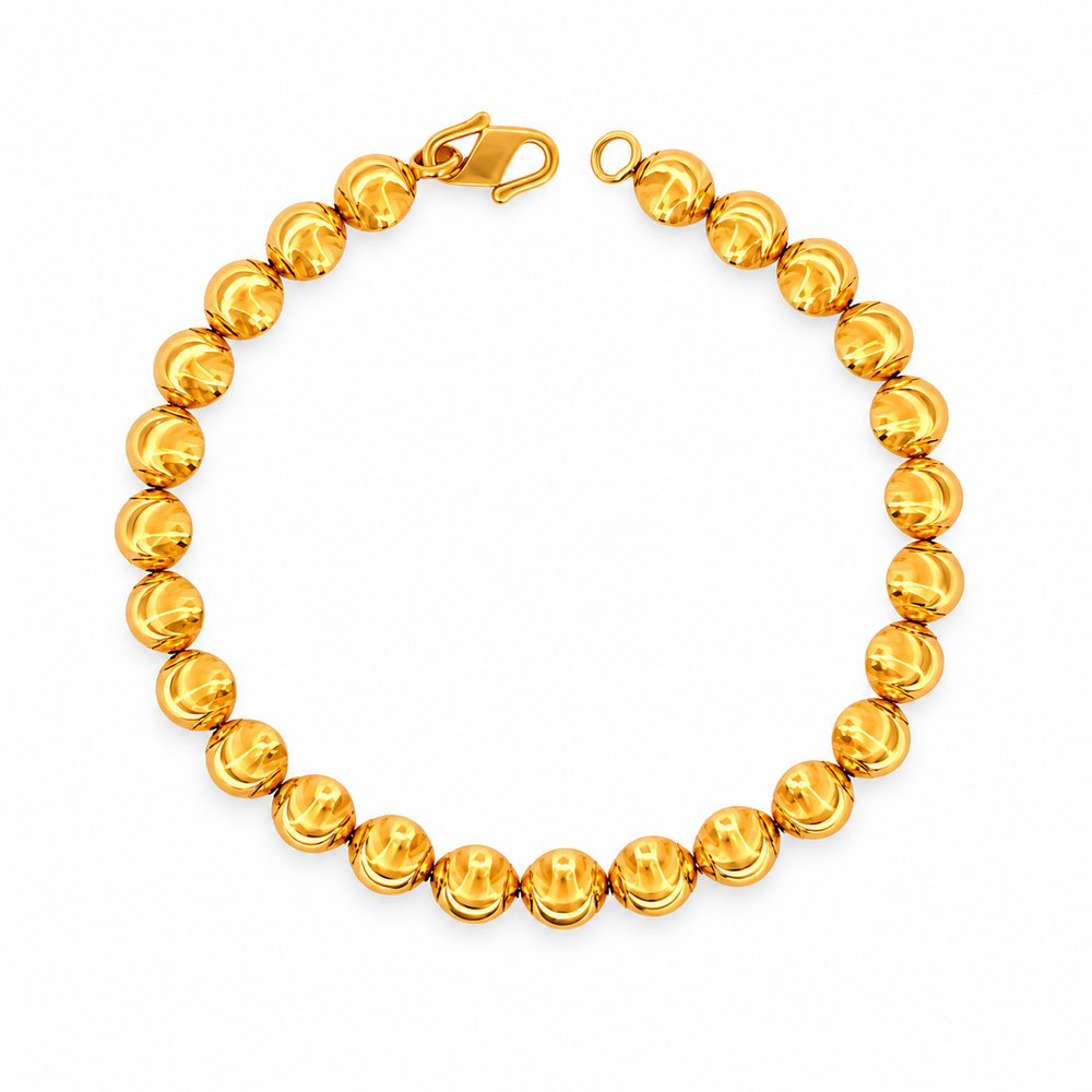 Emas MAX 916 Gold Beads Bloom Bracelet — BB10840-1