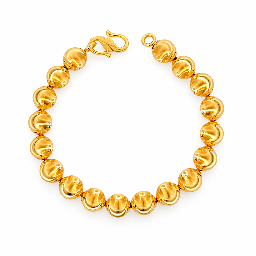 Emas MAX 916 Gold Beads Cascade Bracelet — BB10840-2