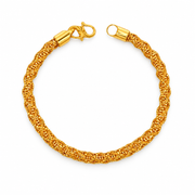 Emas MAX 916 Gold Beads Halo Bracelet — BB10871-1