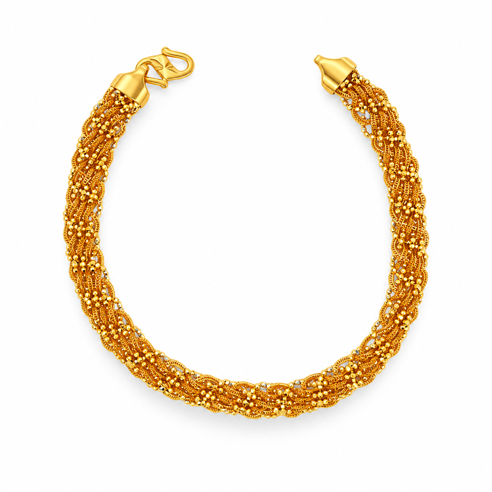 Emas MAX 916 Gold Beads Twine Bracelet — BB10874-3