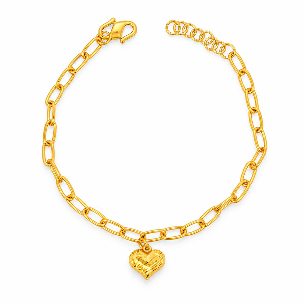 Emas MAX 916 Gold Heart Bloom Bracelet — BB10876-1