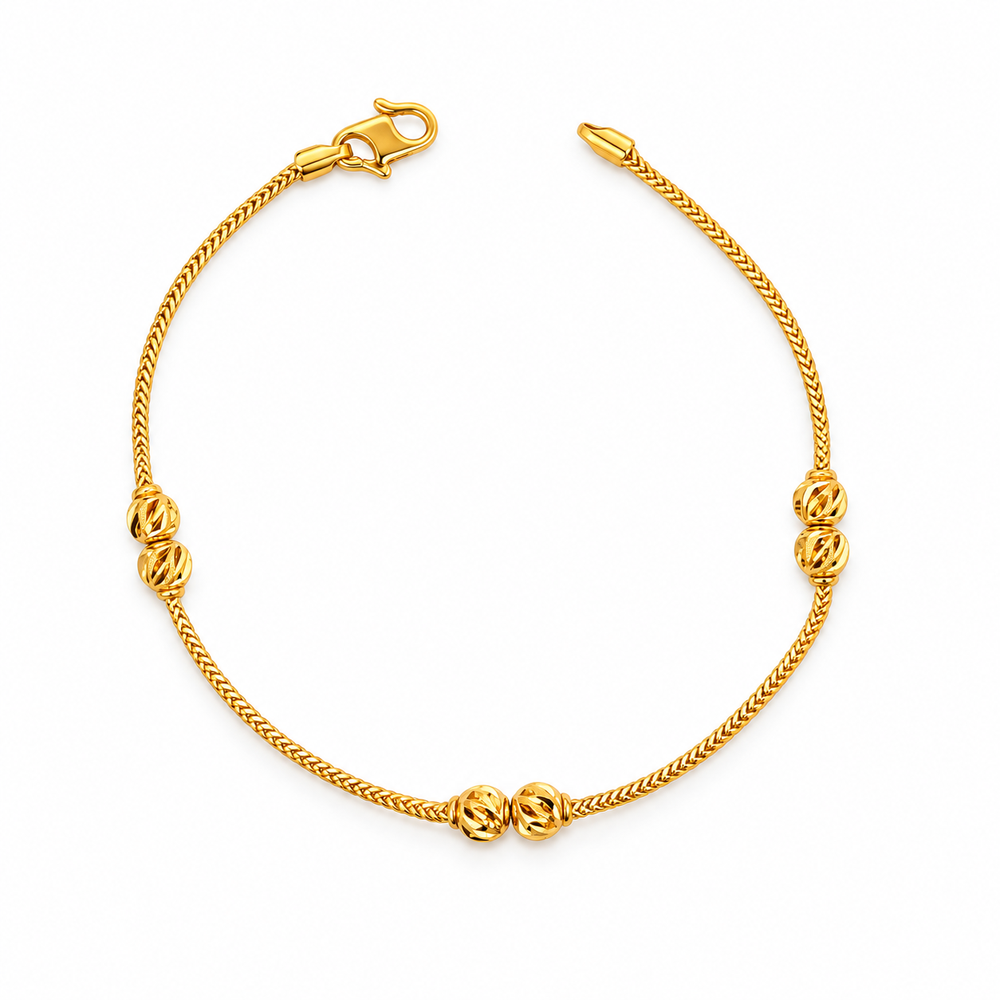 Emas MAX 916 Gold Beads Lumi Bracelet — BB10889-1