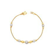 916 Gold Beads Mosaic Bracelet