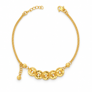 Emas MAX 916 Gold Blessings Bracelet — BB10943-1