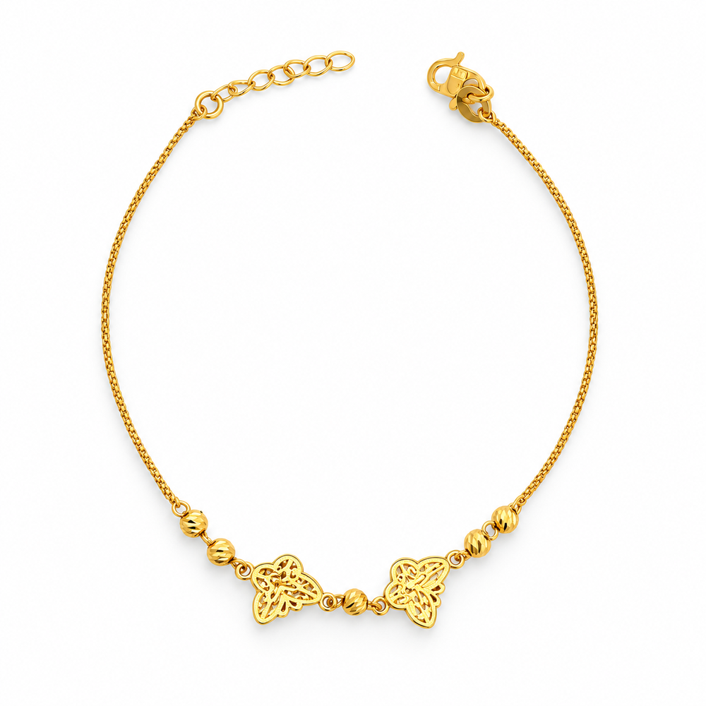 Emas MAX 916 Gold Butterfly Bracelet — BB10951-1