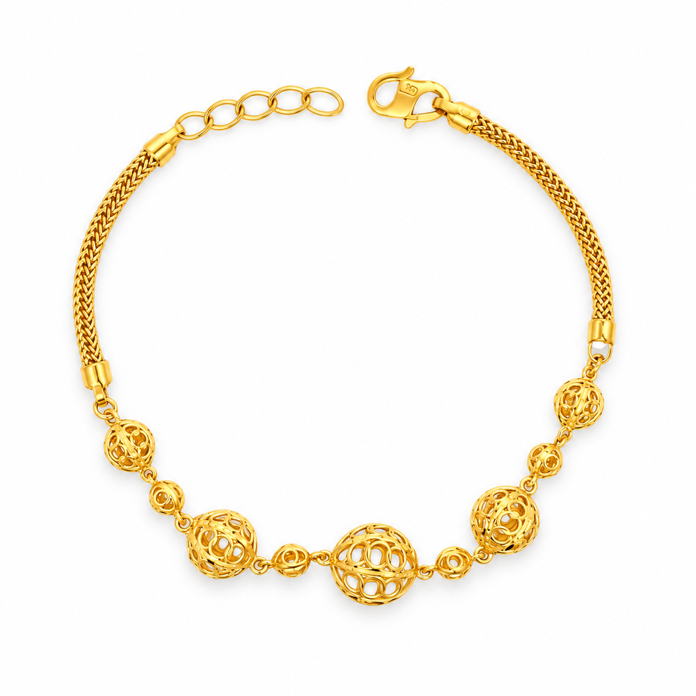 Emas MAX 916 Gold Beads Serene Bracelet — BB10958-3