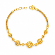 Emas MAX 916 Gold Beads Serene Bracelet — BB10958-3