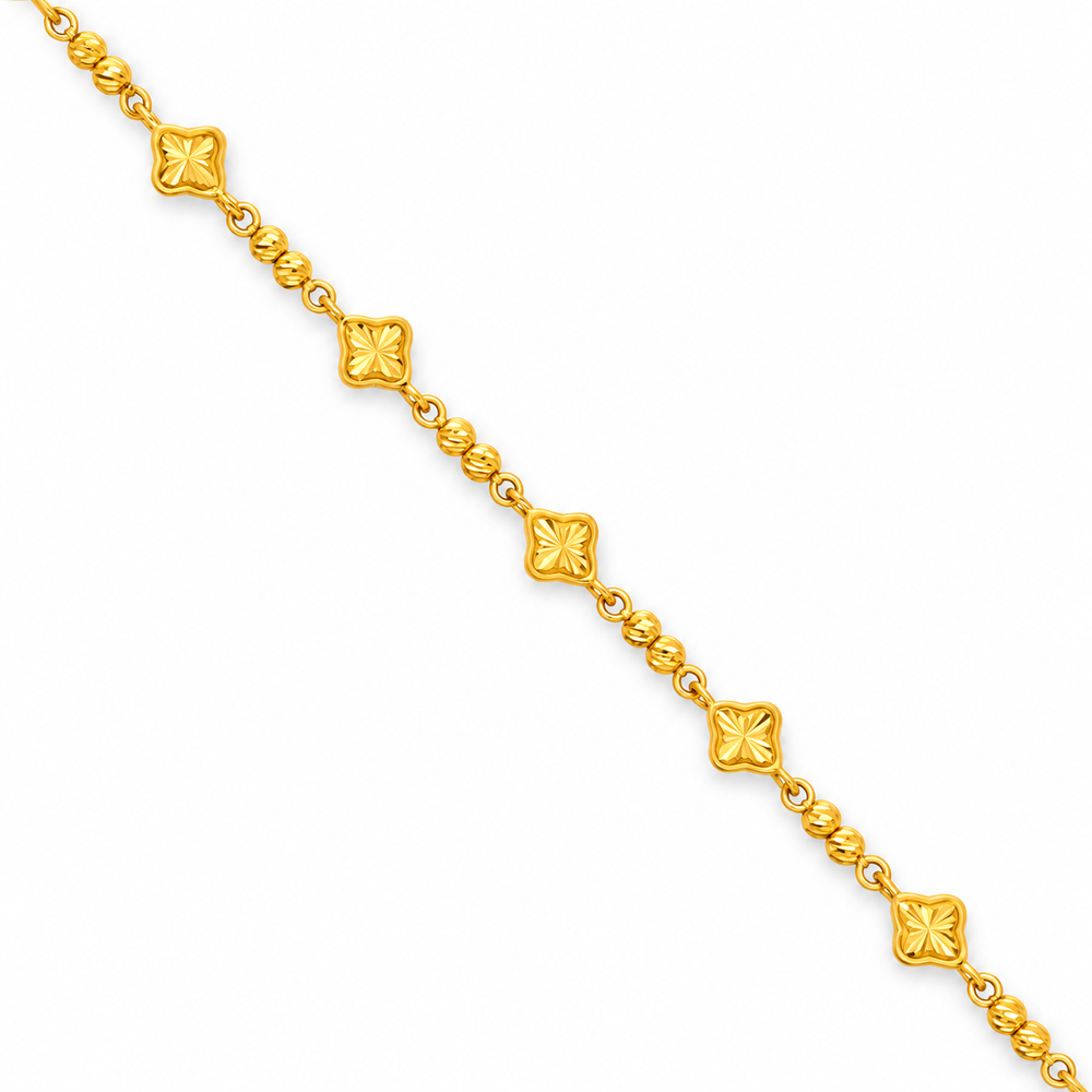 Emas MAX 916 Gold Flower Bracelet — BB10960-1
