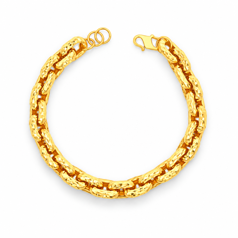 Emas MAX 916 Gold Braid Bracelet — BB10969-3