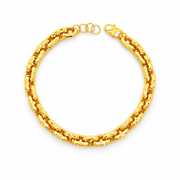 Emas MAX 916 Gold Jade Bracelet — BB10969-4
