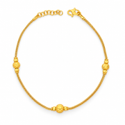 Emas MAX 916 Gold Beads Sonnet Bracelet — BB10972-1