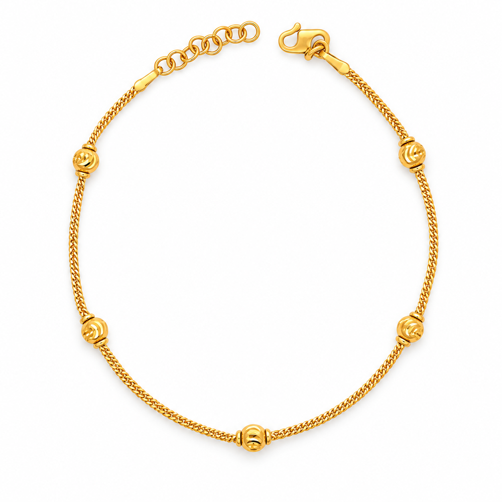 Emas MAX 916 Gold Beads Dawn Bracelet — BB10974-1