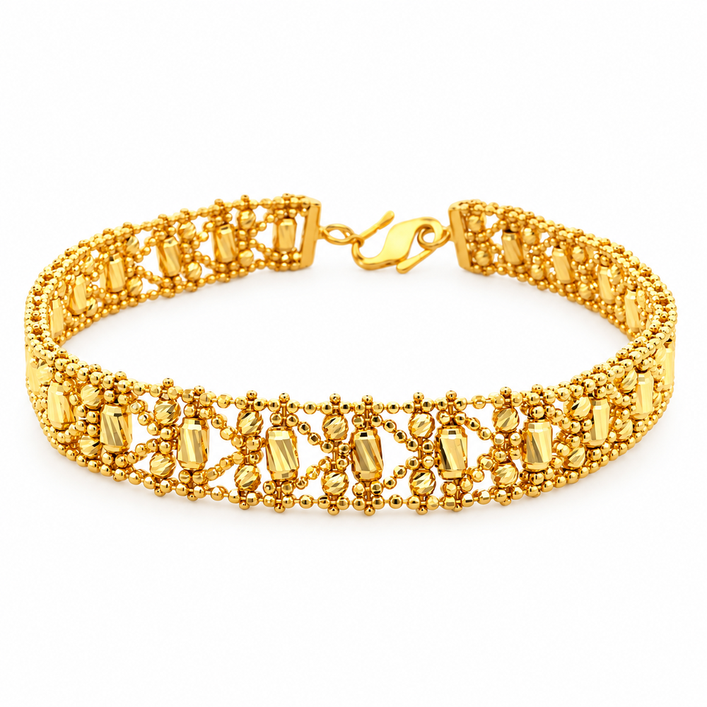 Emas MAX 916 Gold Beads Harmony Bracelet — BB10977-1
