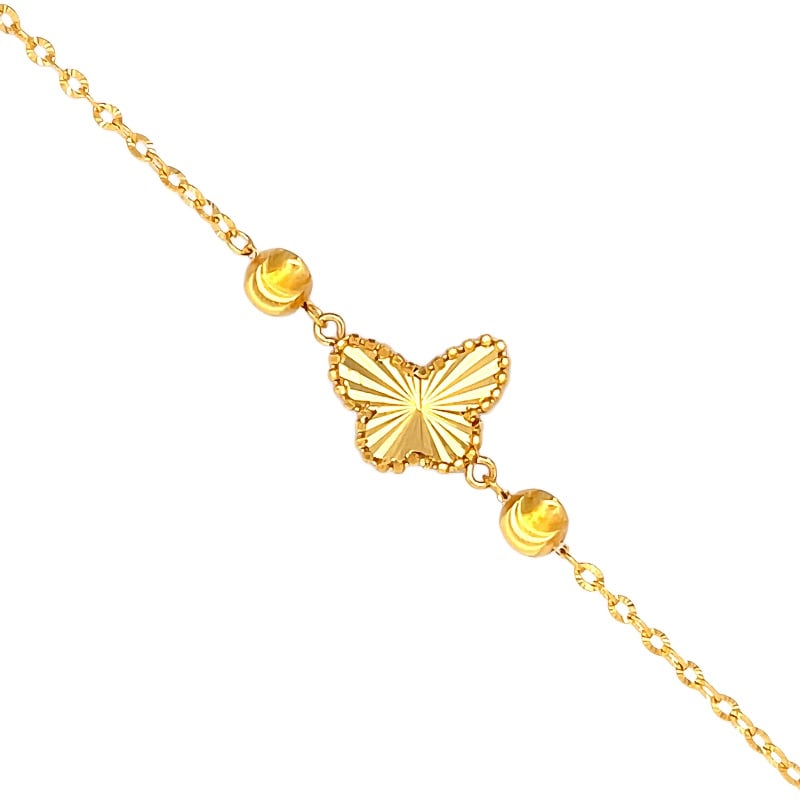 916 Gold Butterfly Cascade Bracelet