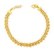 916 Gold Beads Trellis Bracelet