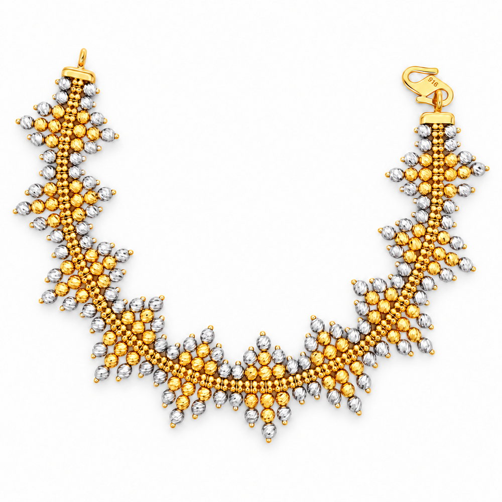 Emas MAX 916 Gold Beads Radiance Bracelet — BB10985-1