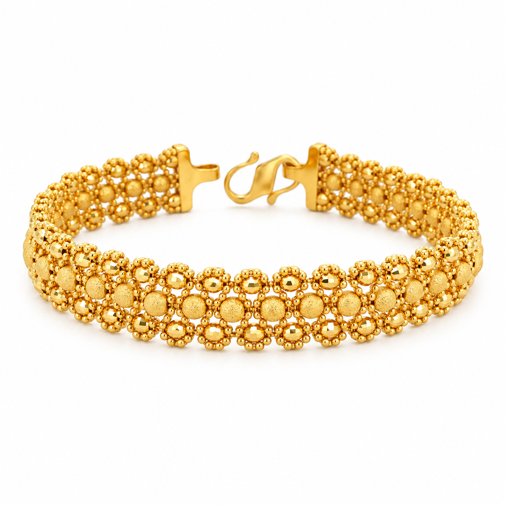 Emas MAX 916 Gold Beads Fable Bracelet — BB10992-1