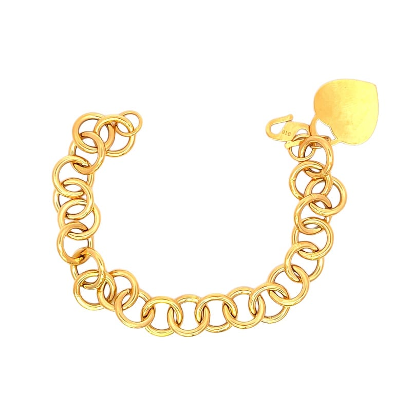 916 Gold Heart Grande Bracelet
