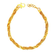 916 Gold Beads Trio Bracelet