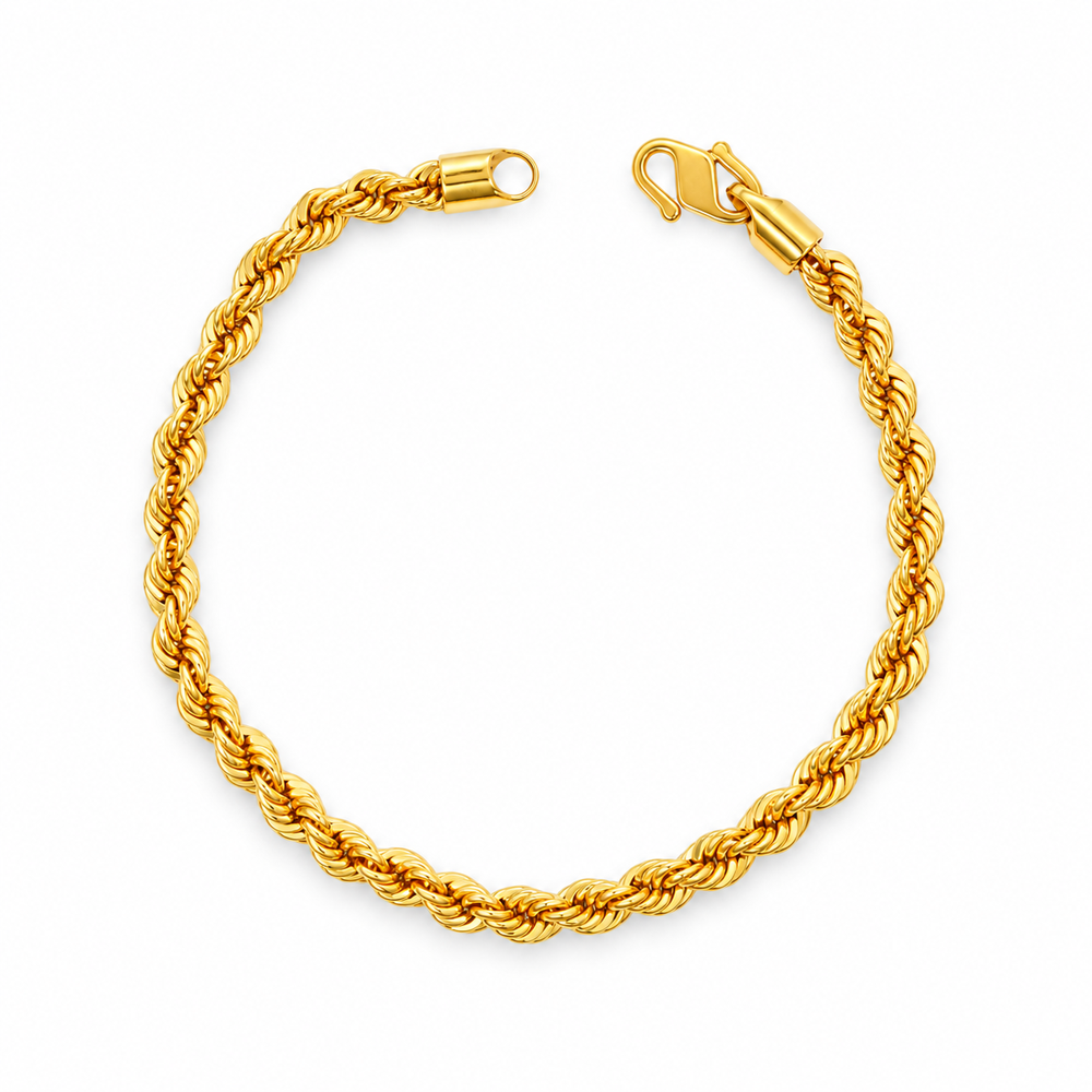 Emas MAX 916 Gold Hollow Rope Bracelet — BB11024-1