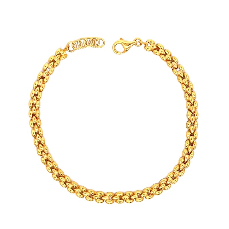 916 Gold Chevron Bracelet