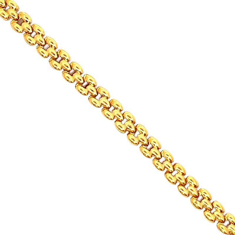 916 Gold Chevron Bracelet