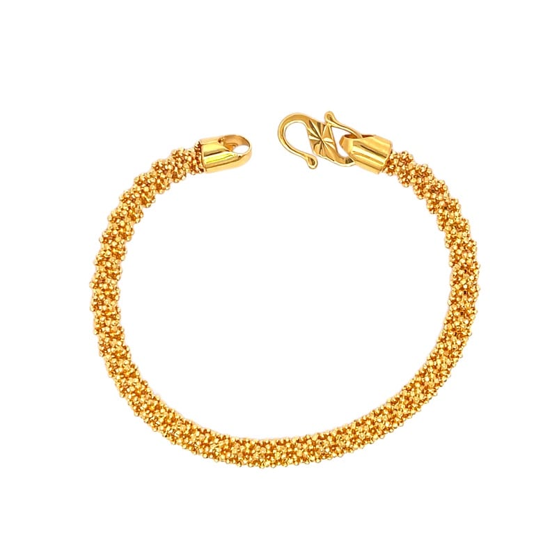 916 Gold Beads Prism Bracelet