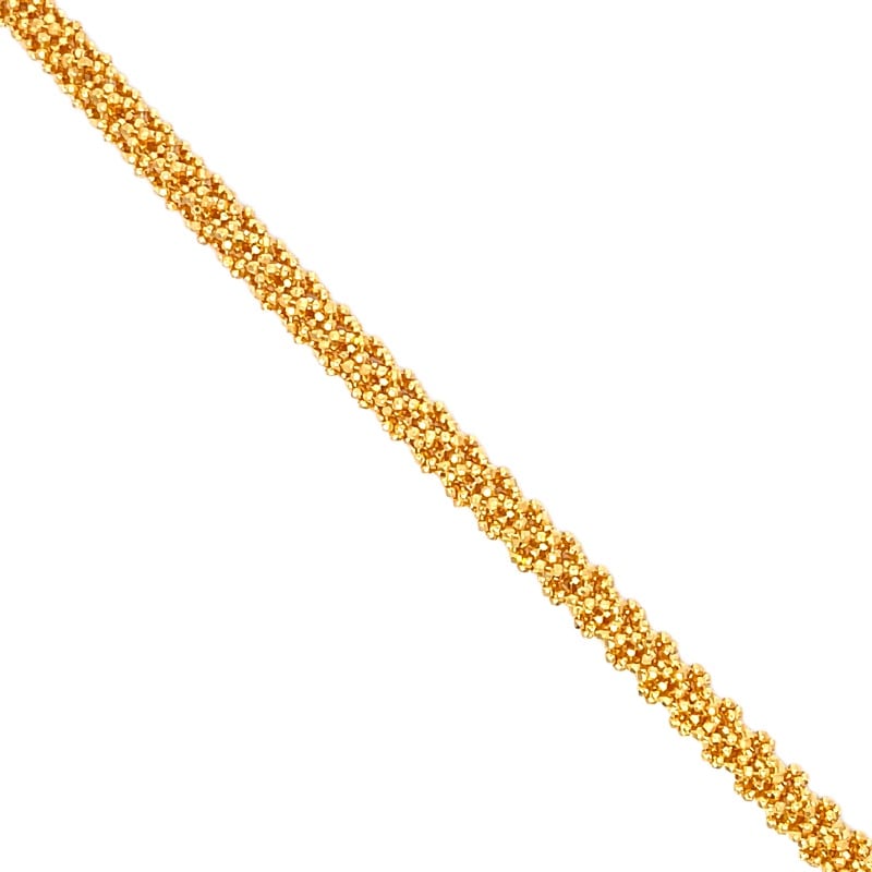 916 Gold Beads Prism Bracelet