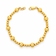 Emas MAX 916 Gold Beads Plume Bracelet — BB11036-1
