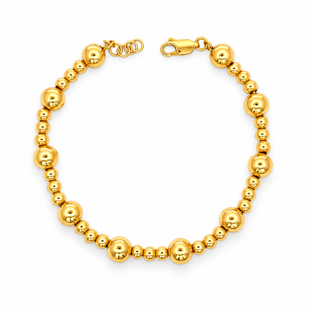 Emas MAX 916 Gold Beads Plume Bracelet — BB11036-1