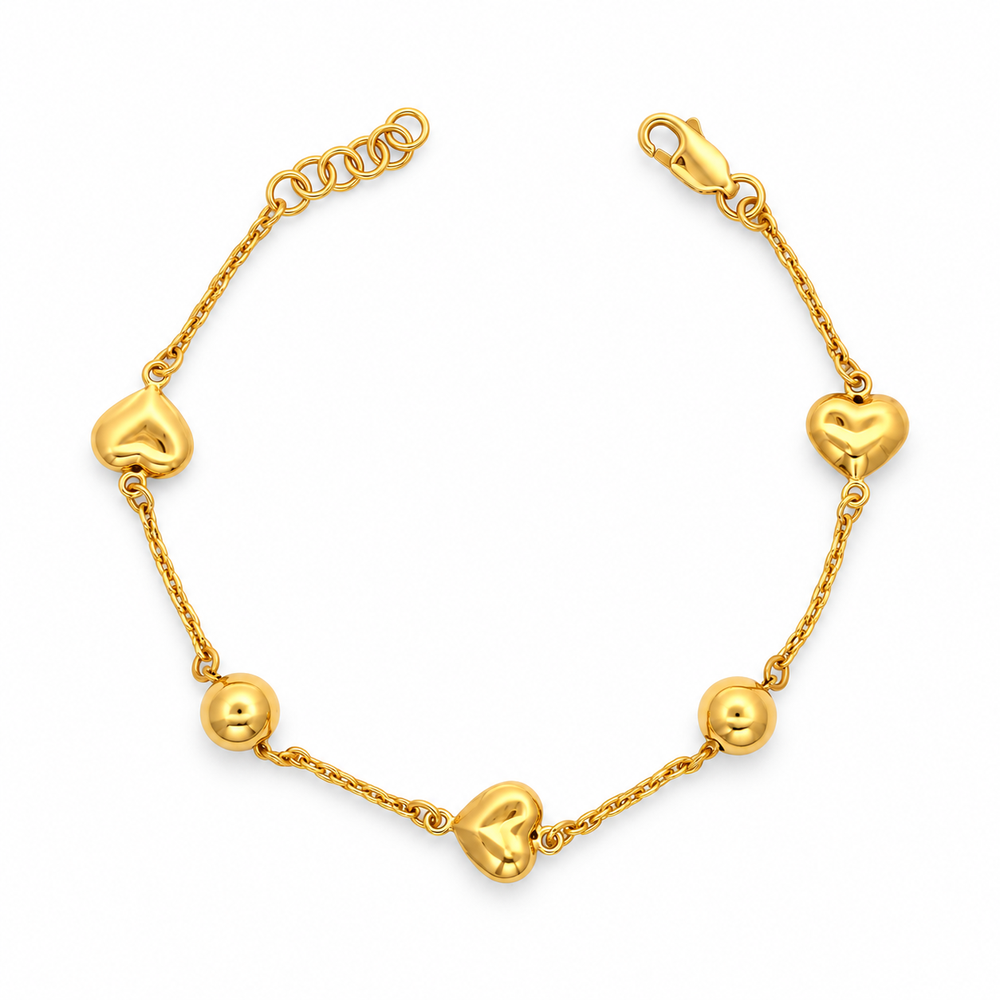 Emas MAX 916 Gold Heart Nova Bracelet — BB11037-1