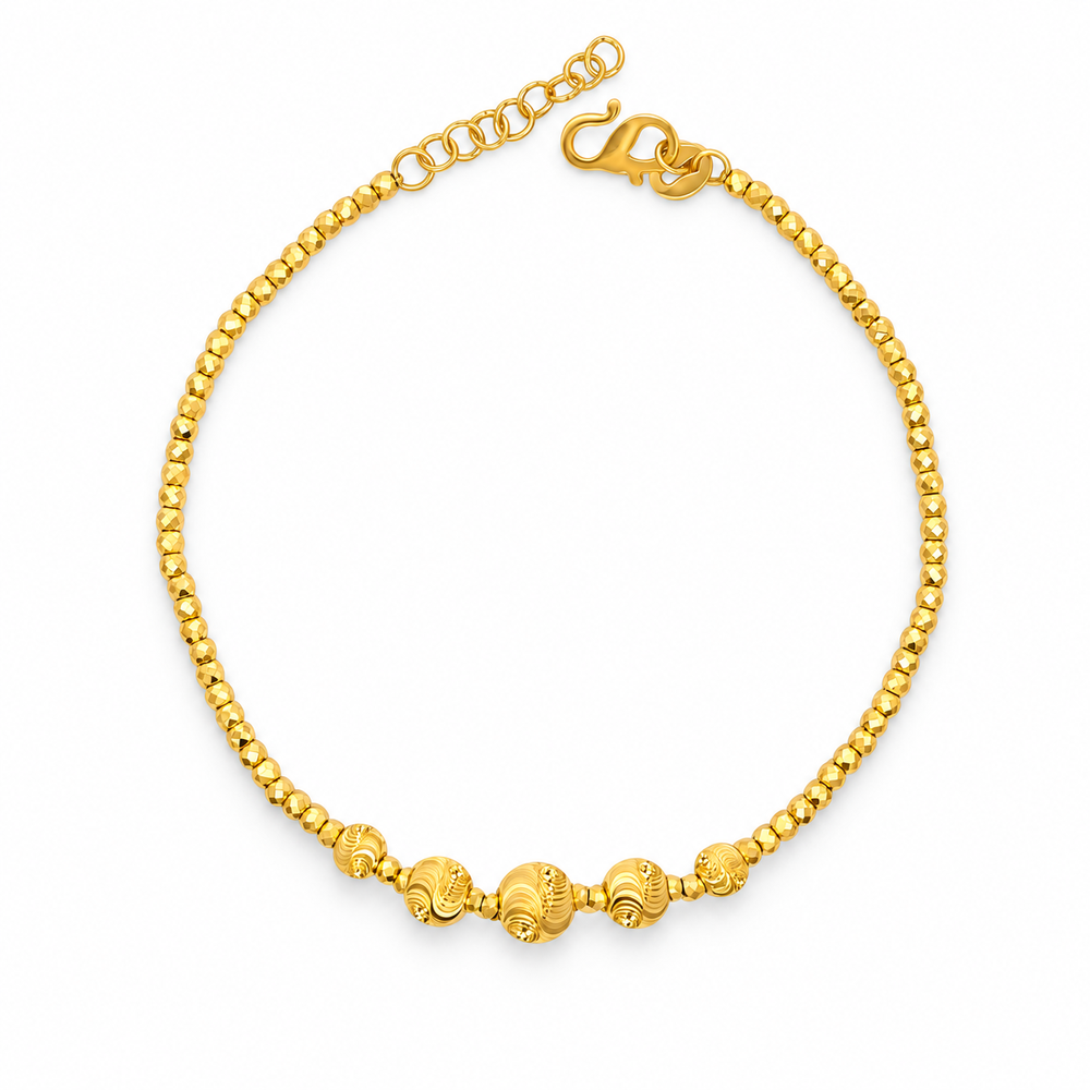 Emas MAX 916 Gold Beads Grace Bracelet — BB11040-1