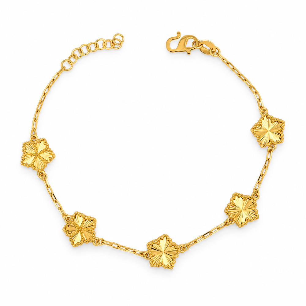 Emas MAX 916 Gold Flower Bloom Bracelet — BB11043-1