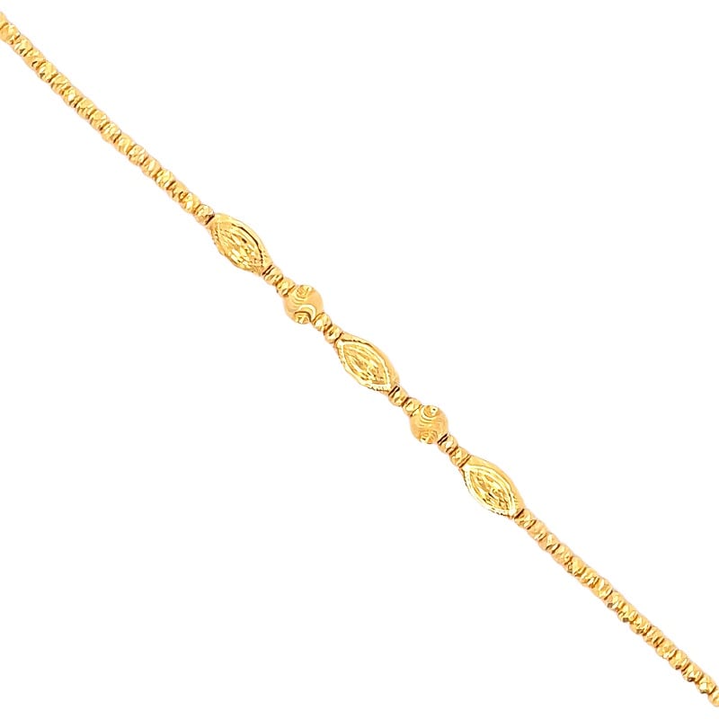 916 Gold Beads Vine Bracelet