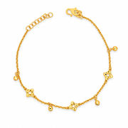 Emas MAX 916 Gold Flower Duet Bracelet — BB11049-1