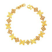 916 Gold Flower Petite Bracelet