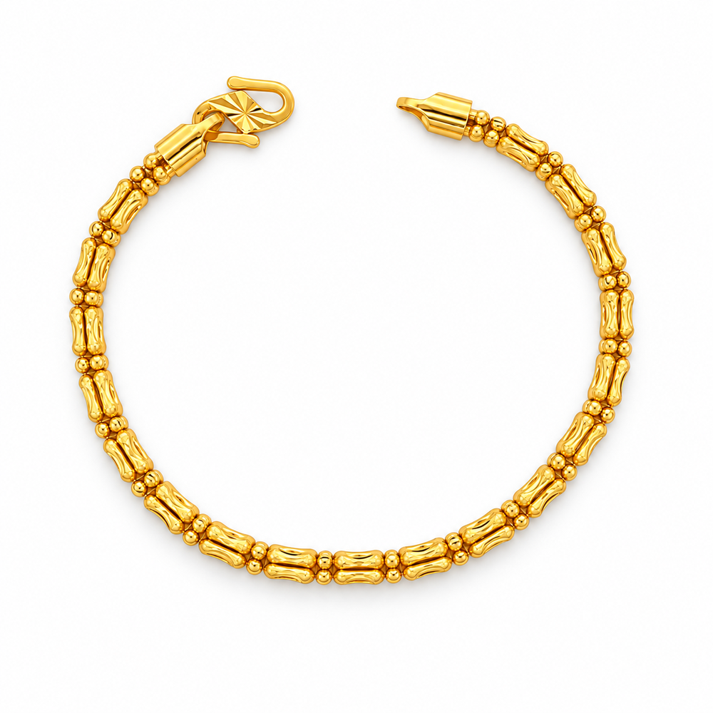 Emas MAX 916 Gold Beads Tide Bracelet — BB11053-1
