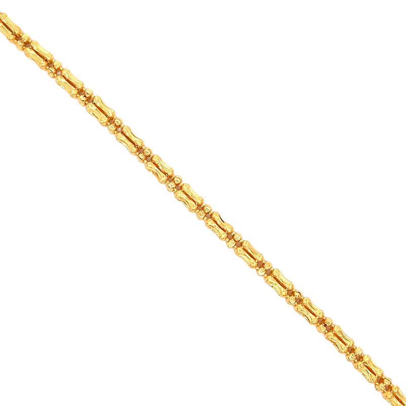 916 Gold Beads Tide Bracelet