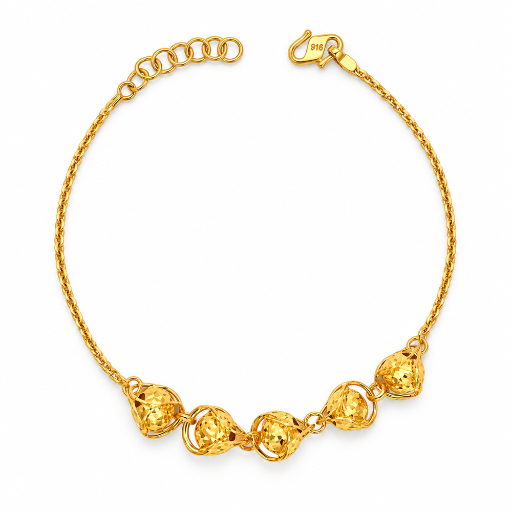 Emas MAX 916 Gold Beads Reef Bracelet — BB11058-1