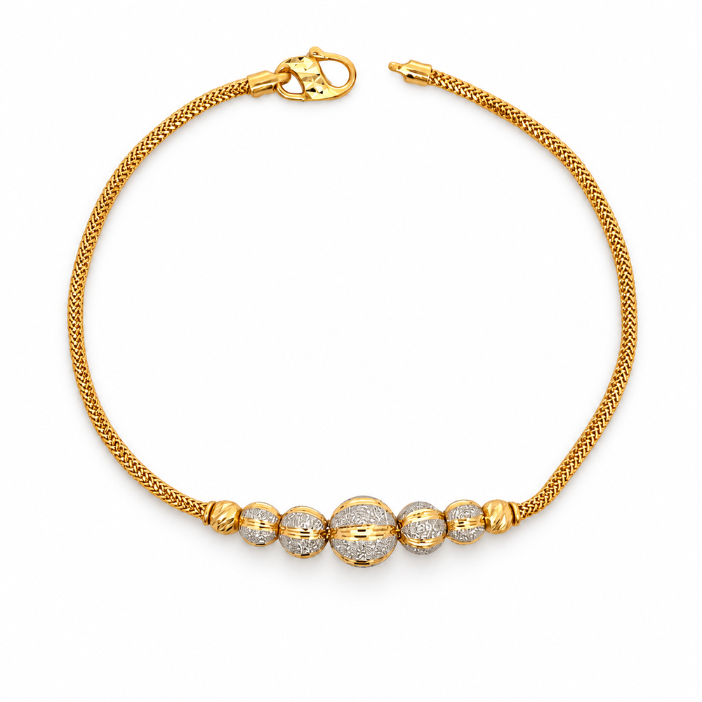 Emas MAX 916 Gold Beads Cascade Bracelet II — BB11077-1