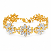 Emas MAX 916 Gold Flower Twine Bracelet — BB11079-1