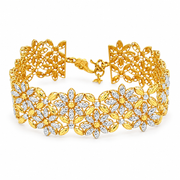 Emas MAX 916 Gold Flower Lumi Bracelet — BB11082-1