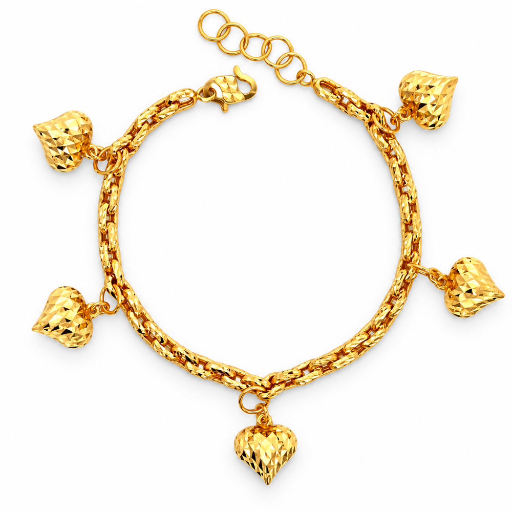 Emas MAX 916 Gold Heart Muse Bracelet — BB11086-1