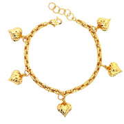 916 Gold Heart Muse Bracelet